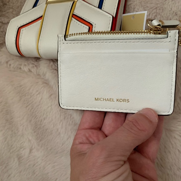 Michael Kores🌈NWTs🌈Whitney rainbow trim wallet - Picture 11 of 16